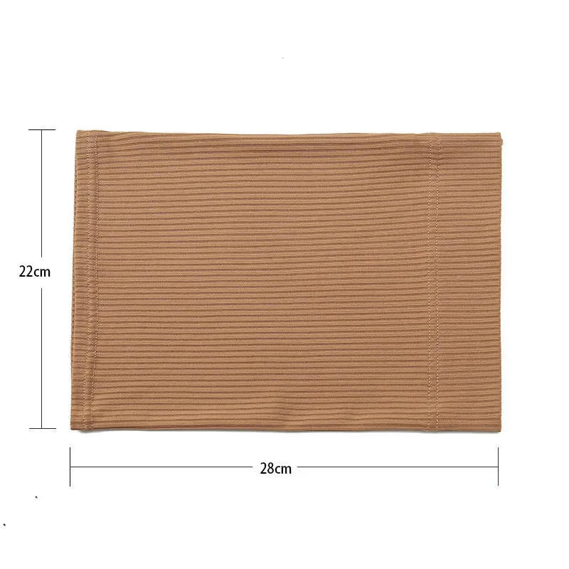 MSL027 Threaded cotton fabric cap Cross-border versatile Malaysian solid color one-size bottoming cap plain hijab  hijab/tudung  instant hijab