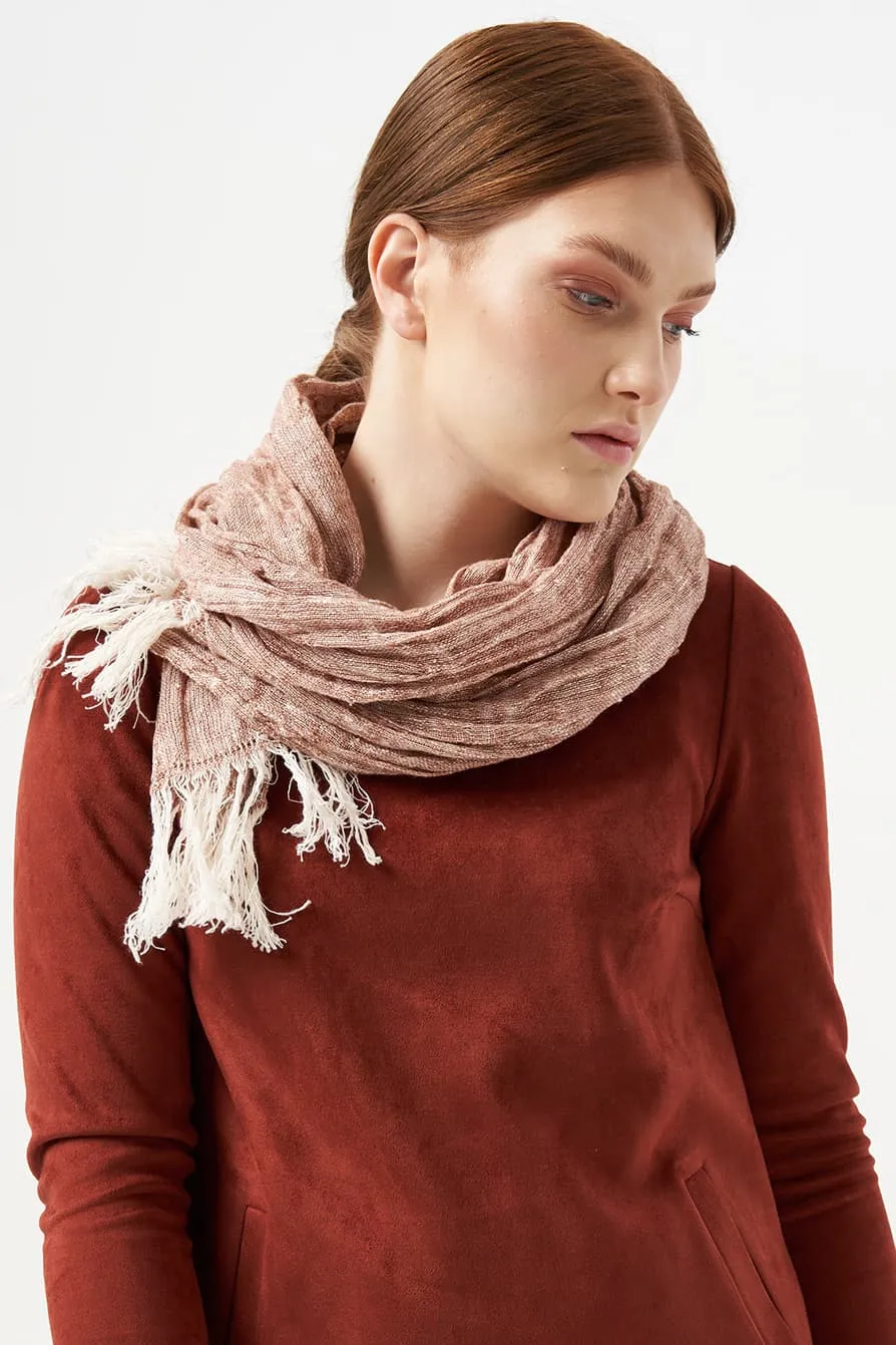 Natural linen scarf