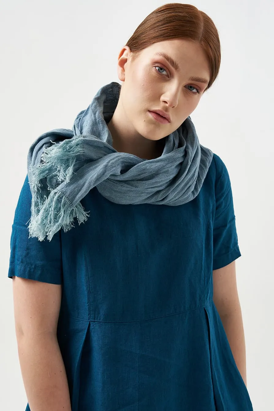 Natural linen scarf
