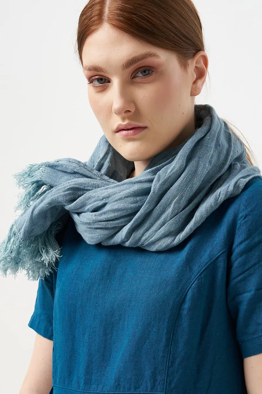 Natural linen scarf