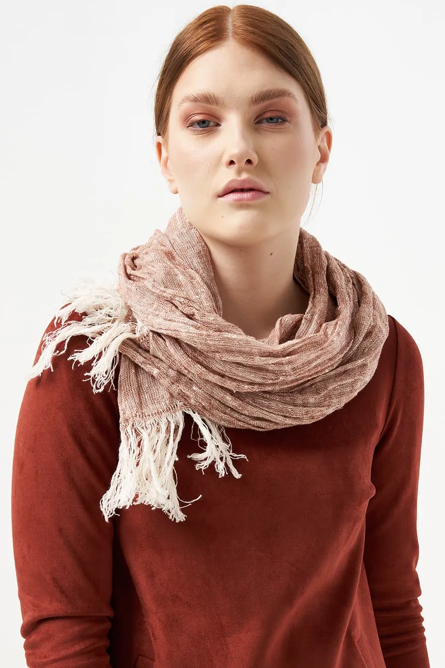 Natural linen scarf