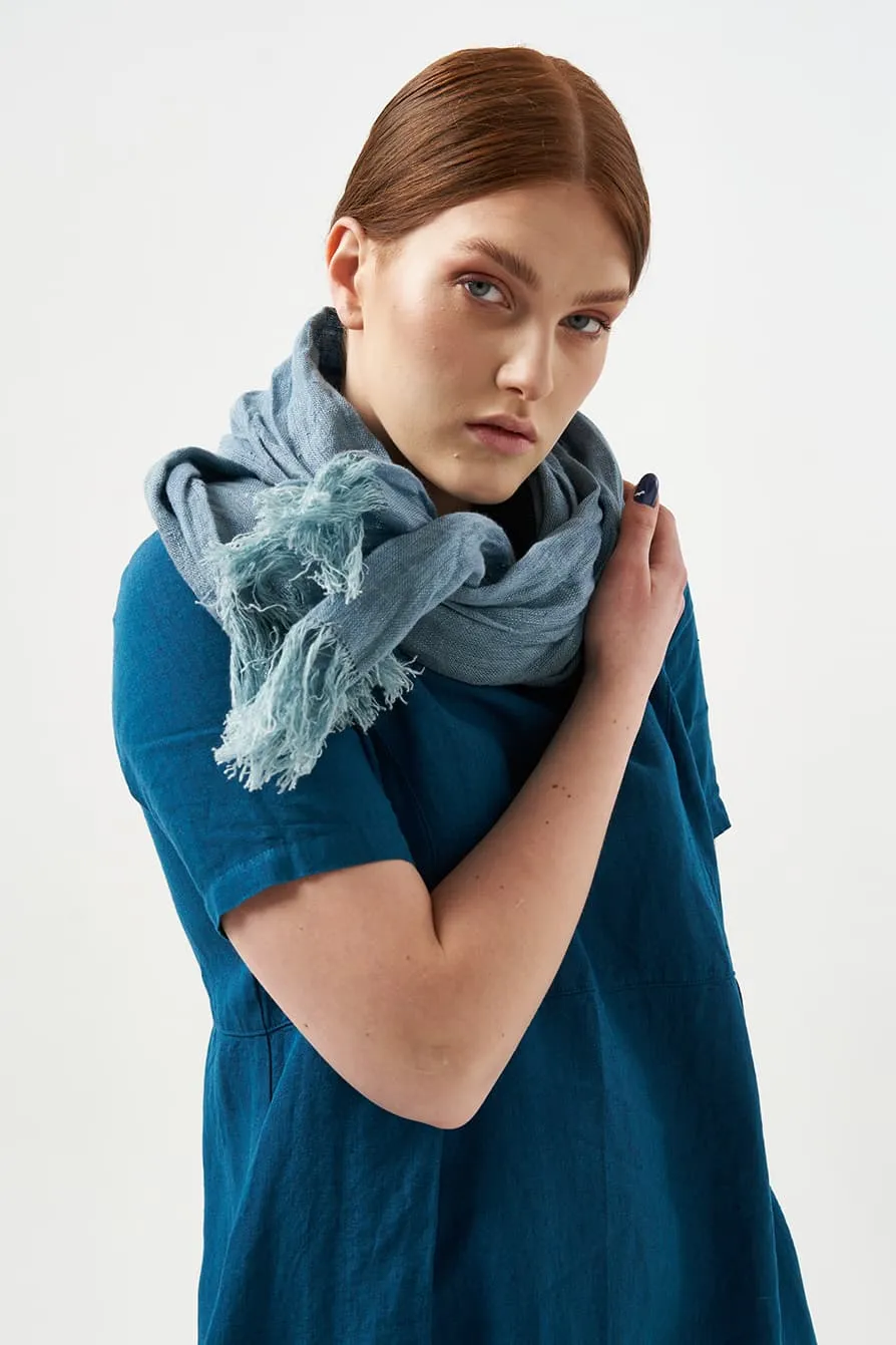Natural linen scarf