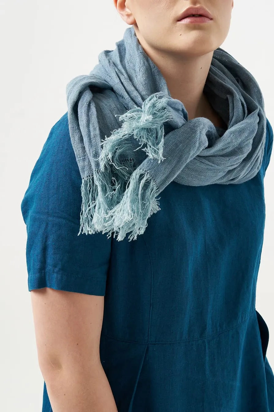 Natural linen scarf
