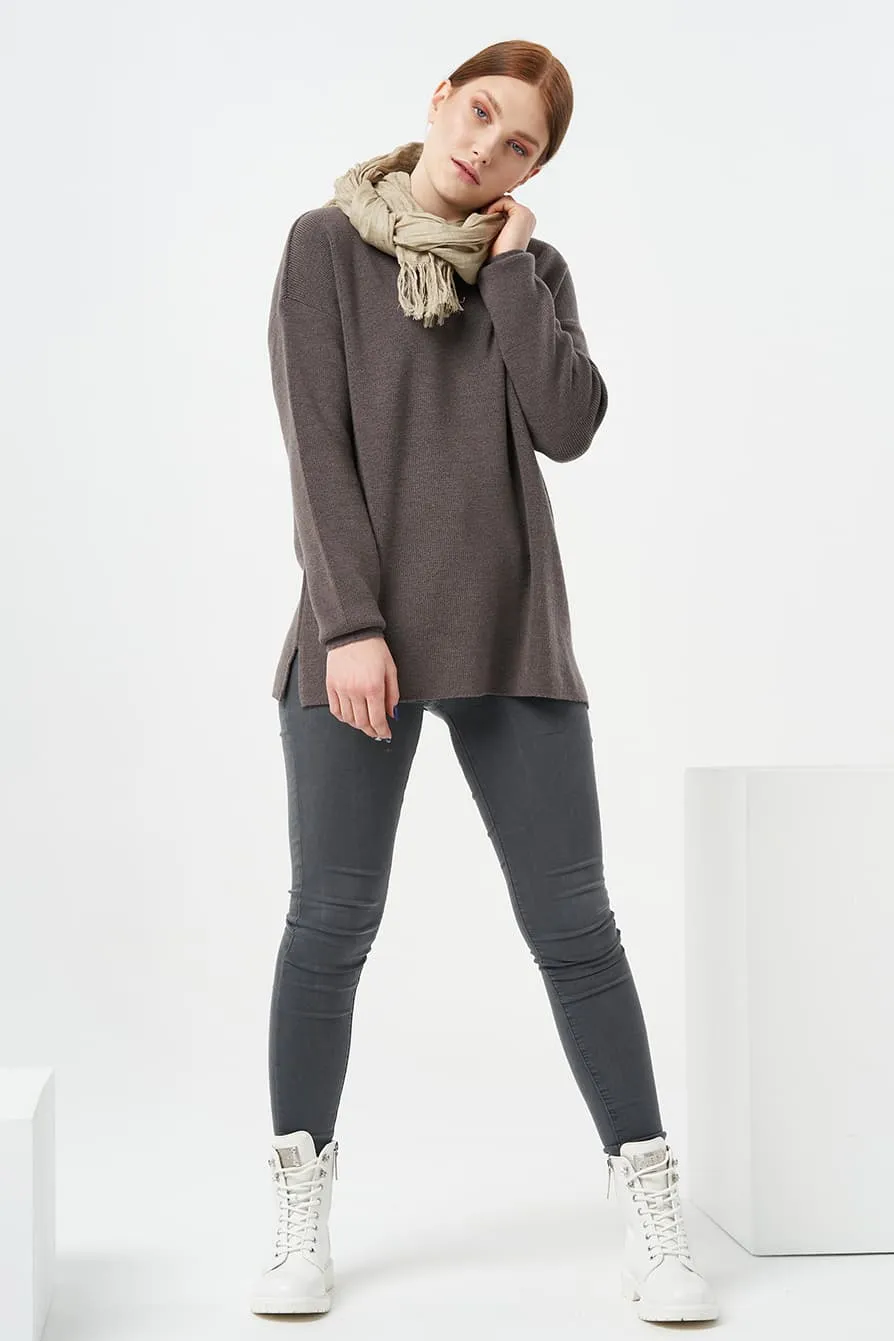 Natural linen scarf