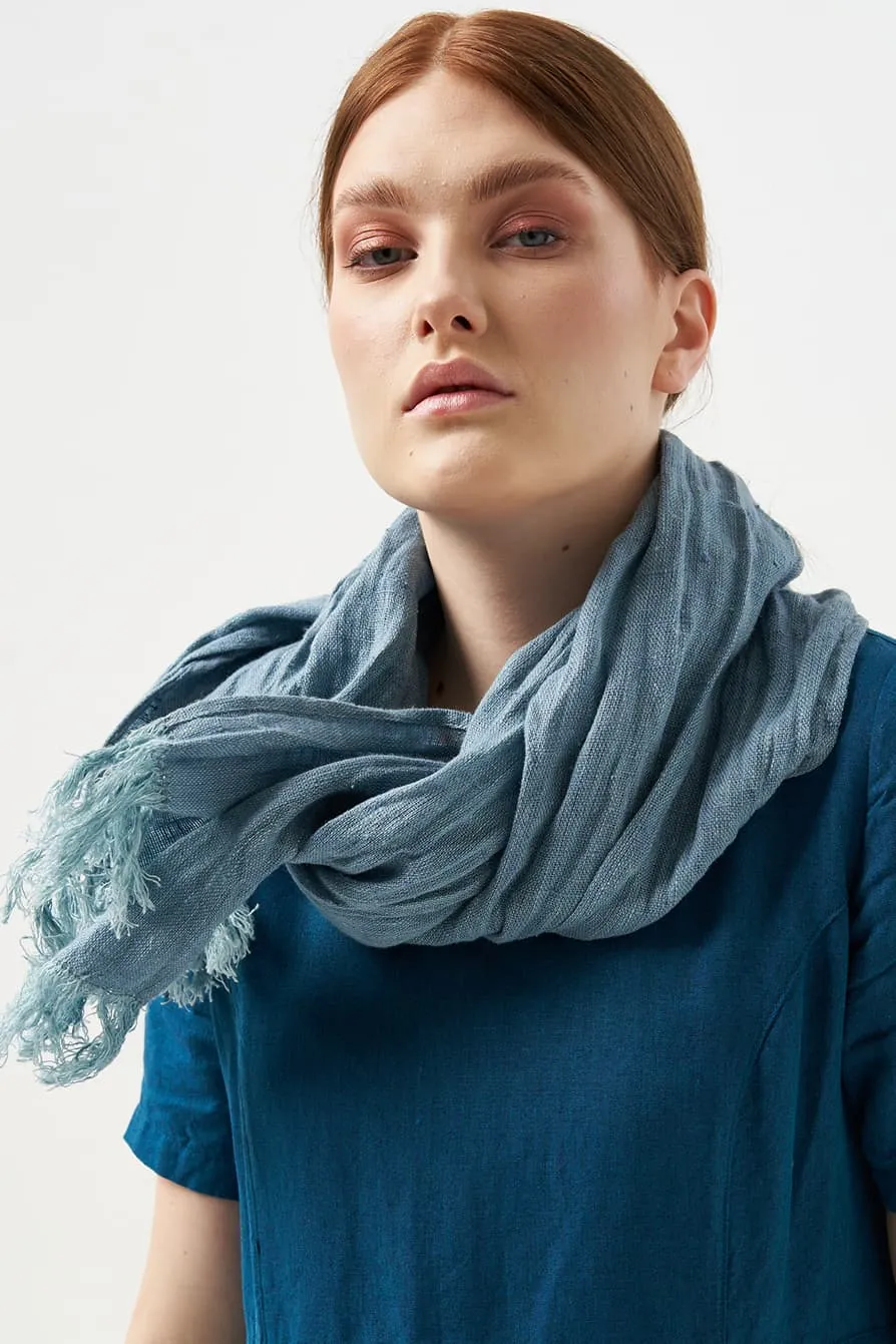 Natural linen scarf