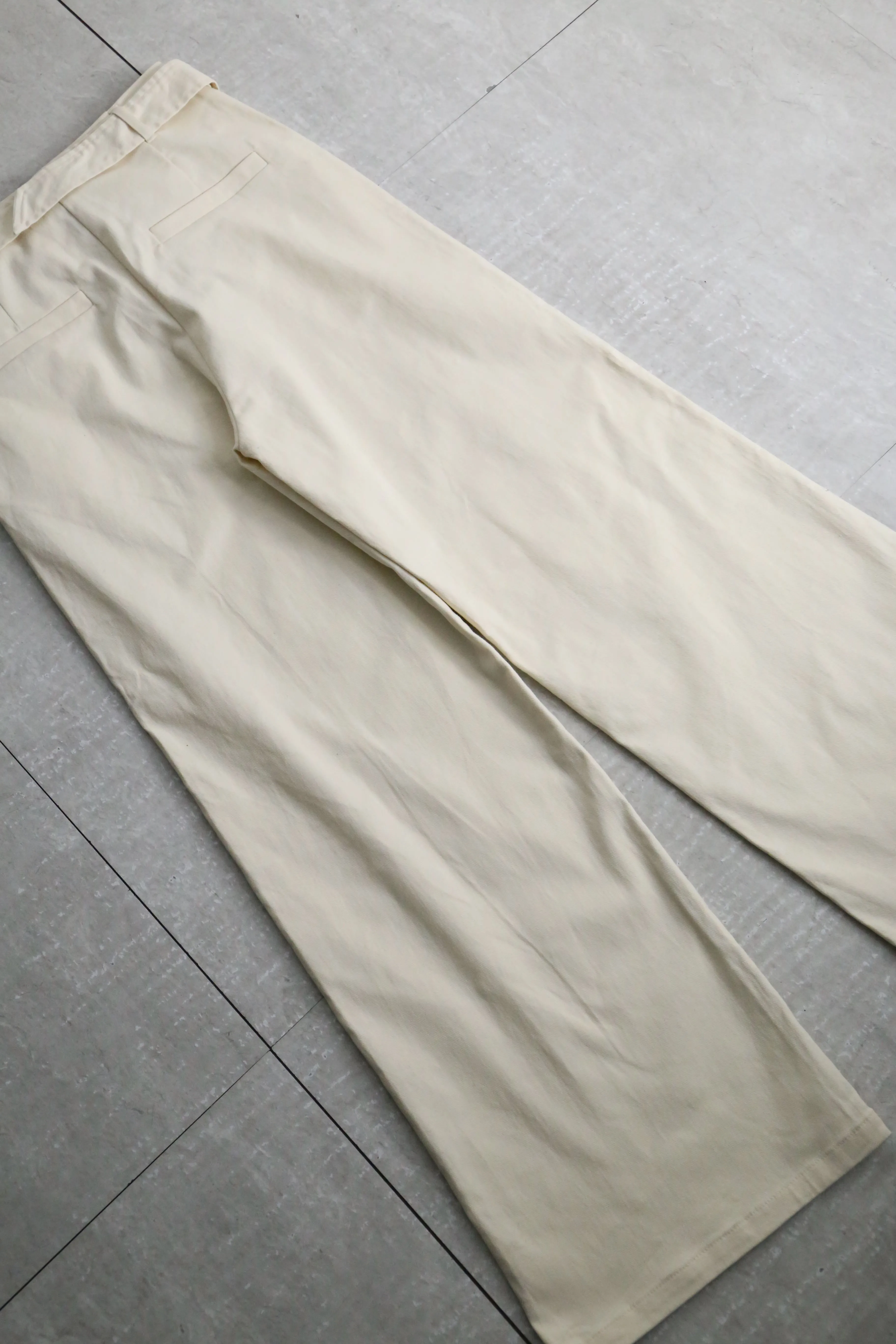 off-white belted design flare pants