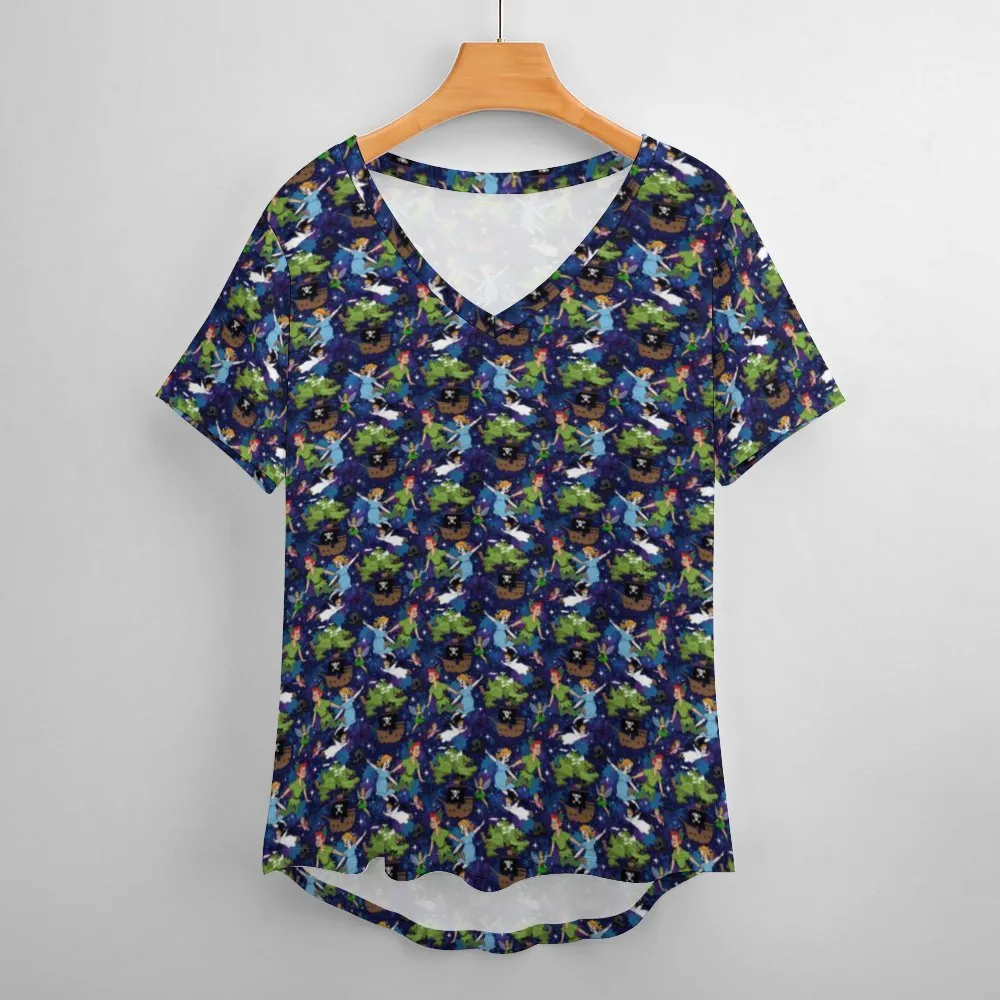 Peter Pan Women's V-Neck T-Shirt
