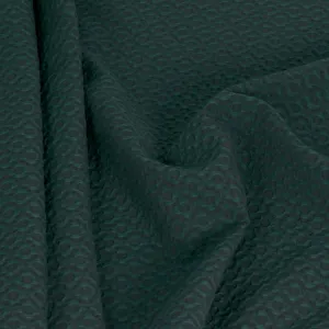 Petrol Green Floral Jacquard 3694