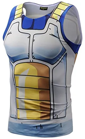 Pizoff Mens Sleveless Quickly Dry 3D Cartoon Print Work Out Compression Tank Top Y1783-20-L
