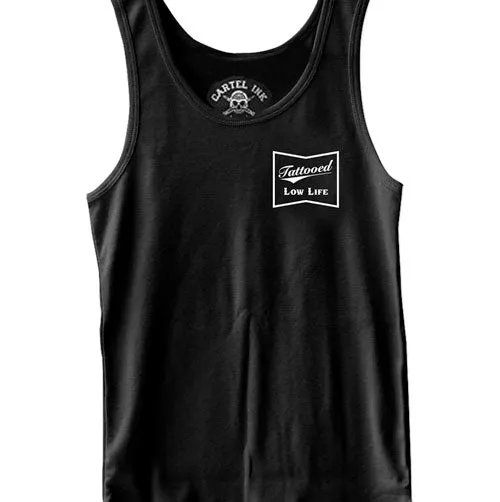 Pocket Logo Tattooed Low life Men's Tank Top