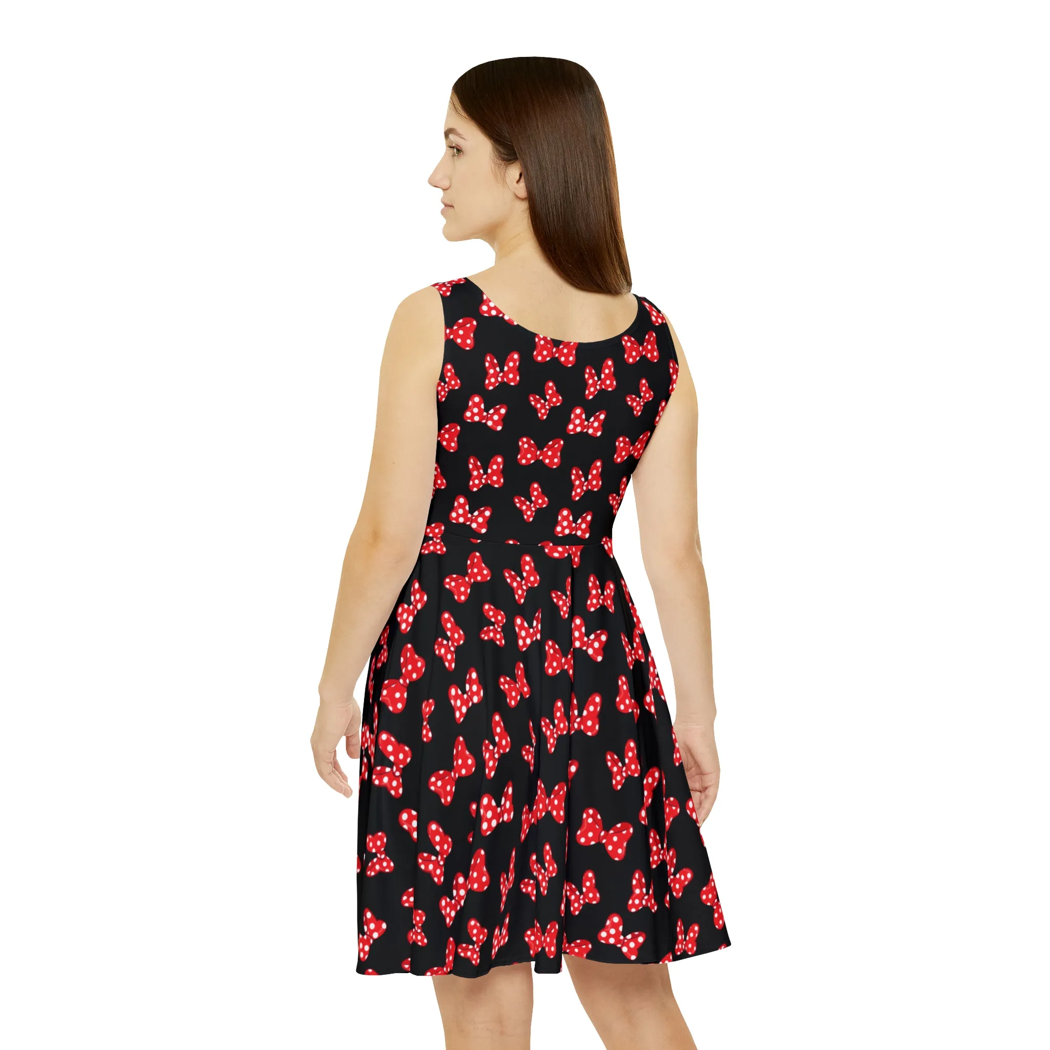 Polka Dot Bows Women's Skater Dress