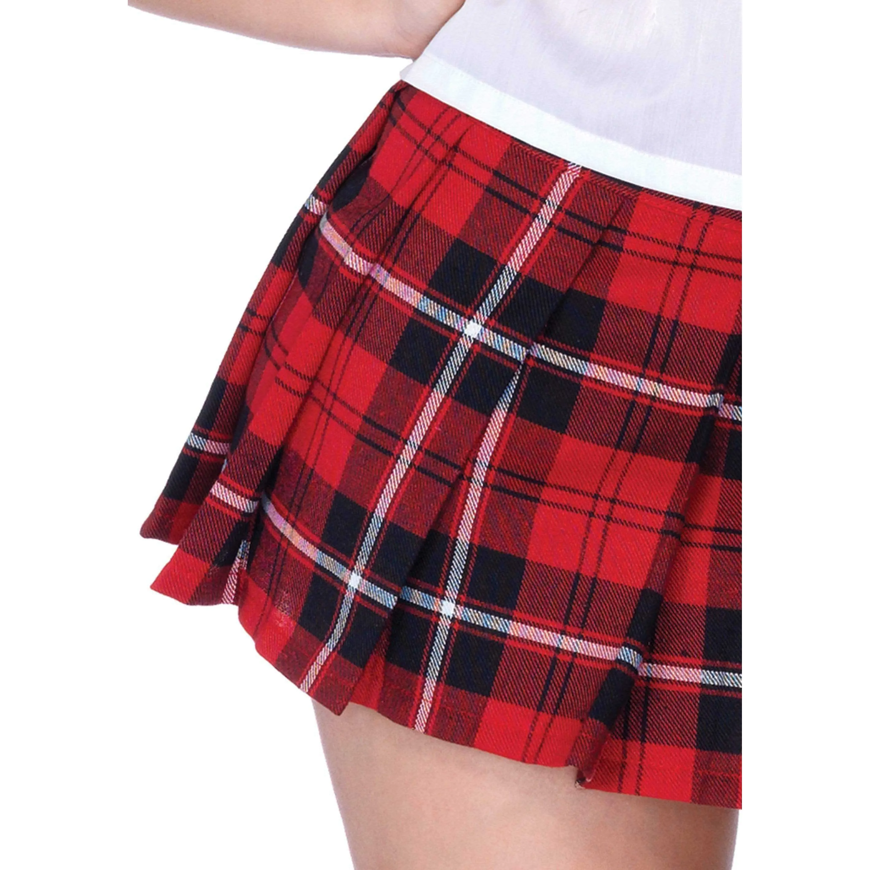 Private School Sweetie Costume - Medium - White/Red