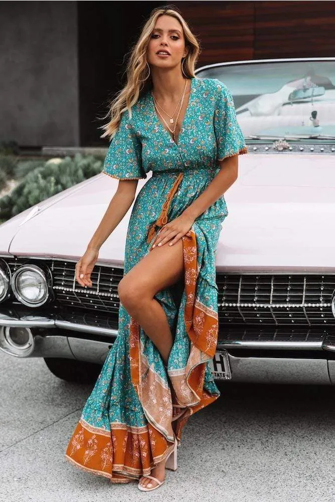 Prosperity Retro Chic Maxi Dress