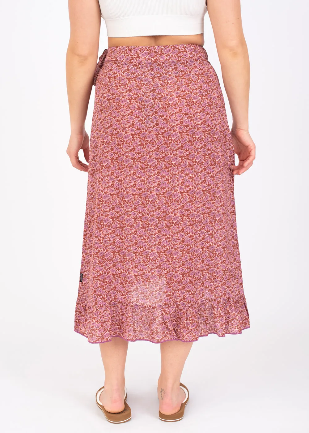 Prtsirena Wrap Skirt in Dusky Rose