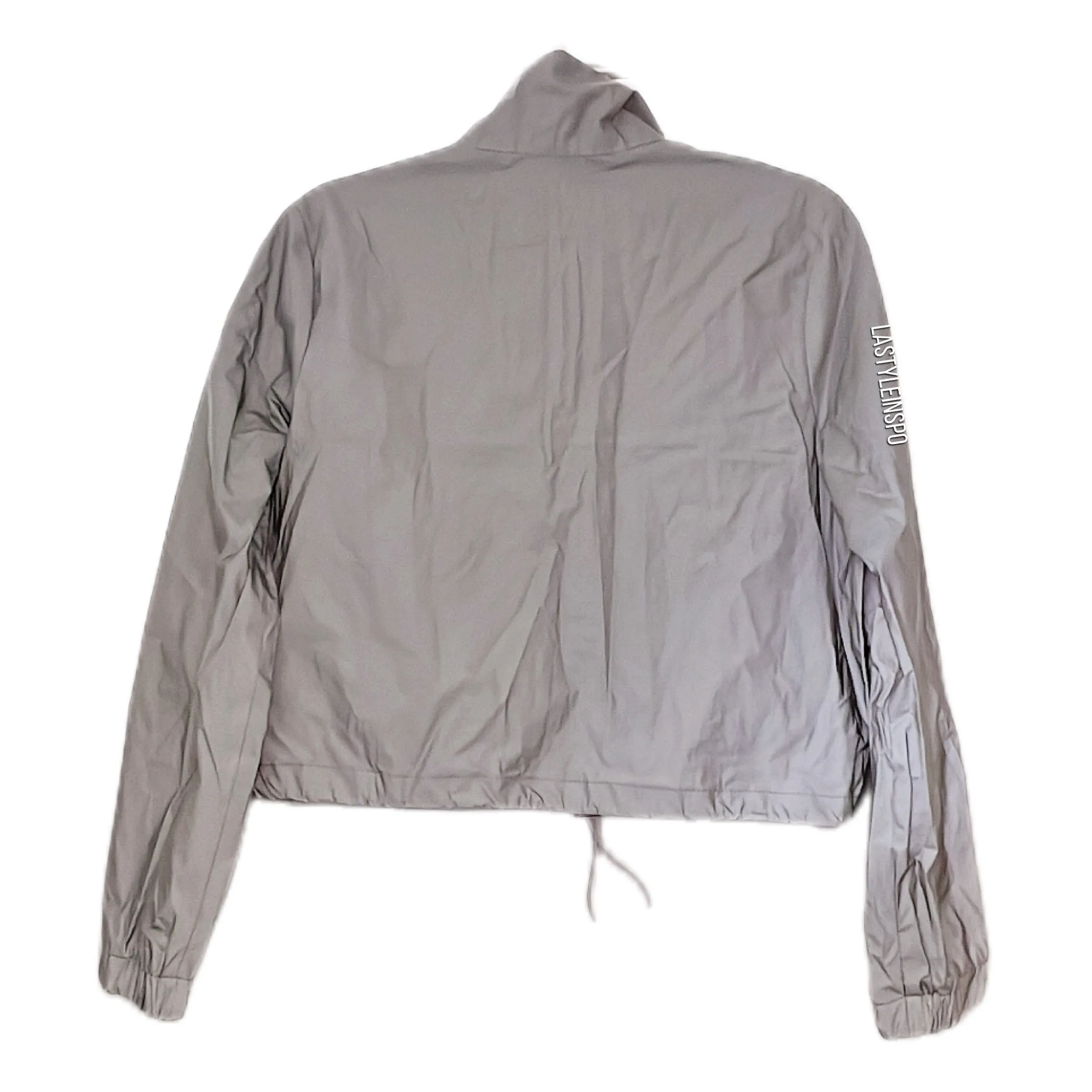 Quarter Windbreaker Cropped Gray 100% Reflective Size Small