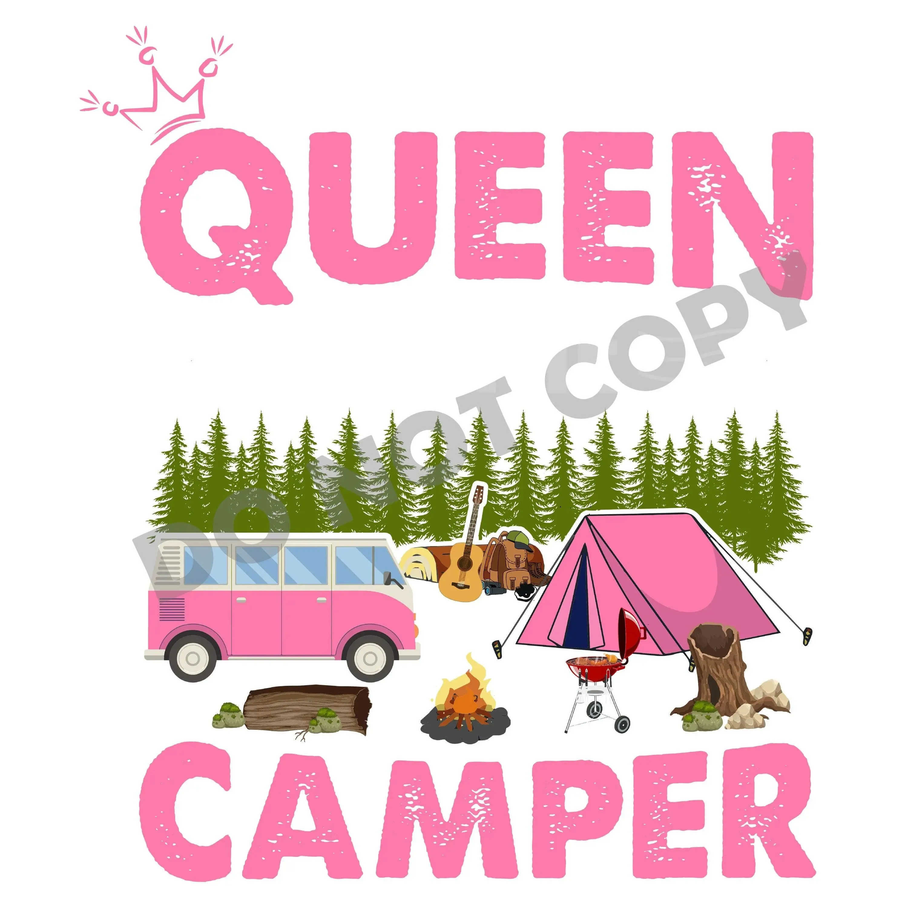 Queen Camper - DTF Transfer