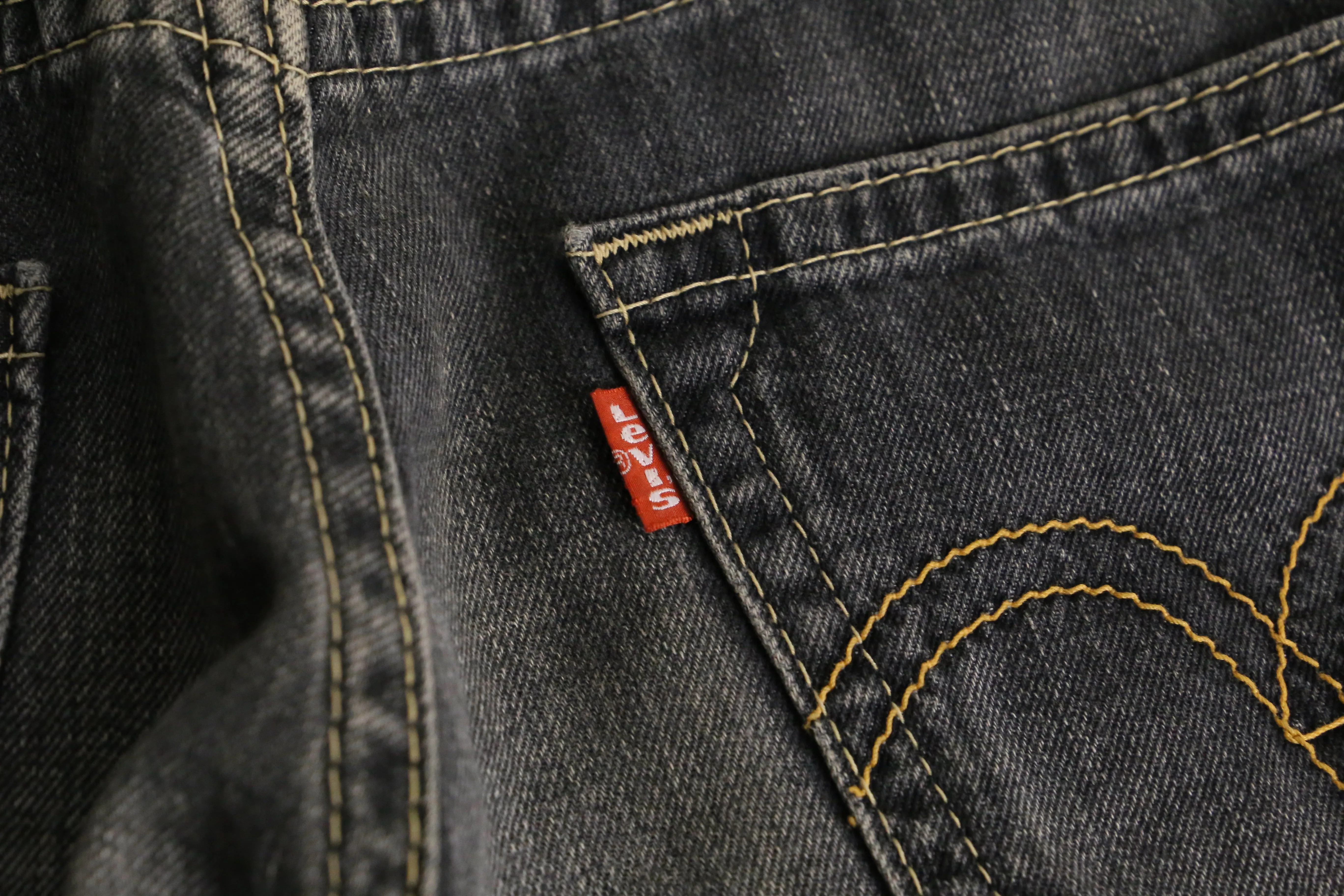 remake "再構築"  black color flare denim pants