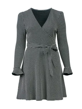 Rosalia Faux Wrap Fit-And-Flare Dress