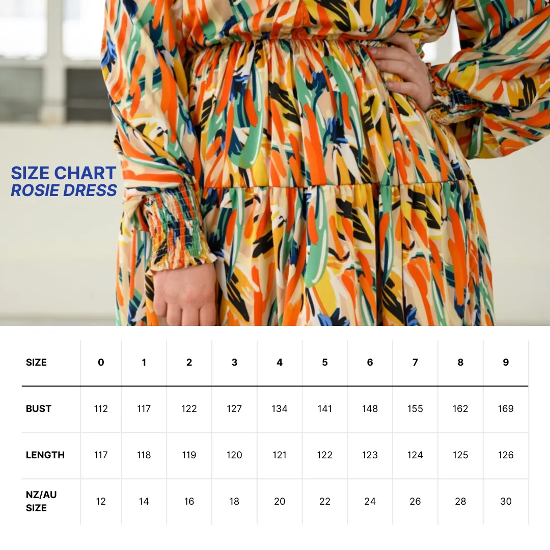 Rosie Shirt Dress - Paint strokes