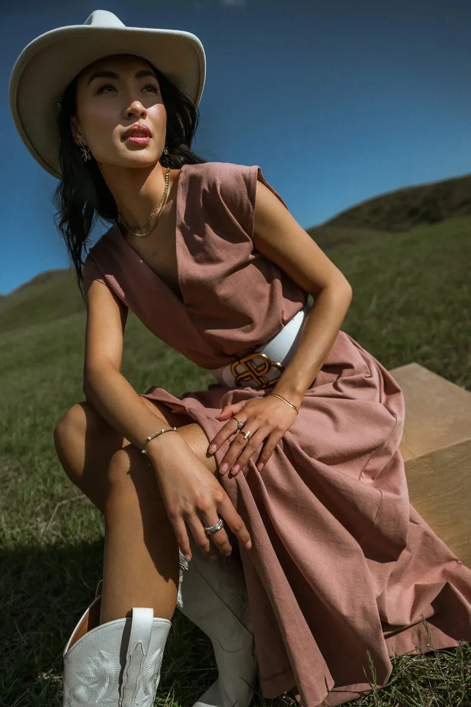 Rothica Maxi Dress in Brick - FINAL SALE