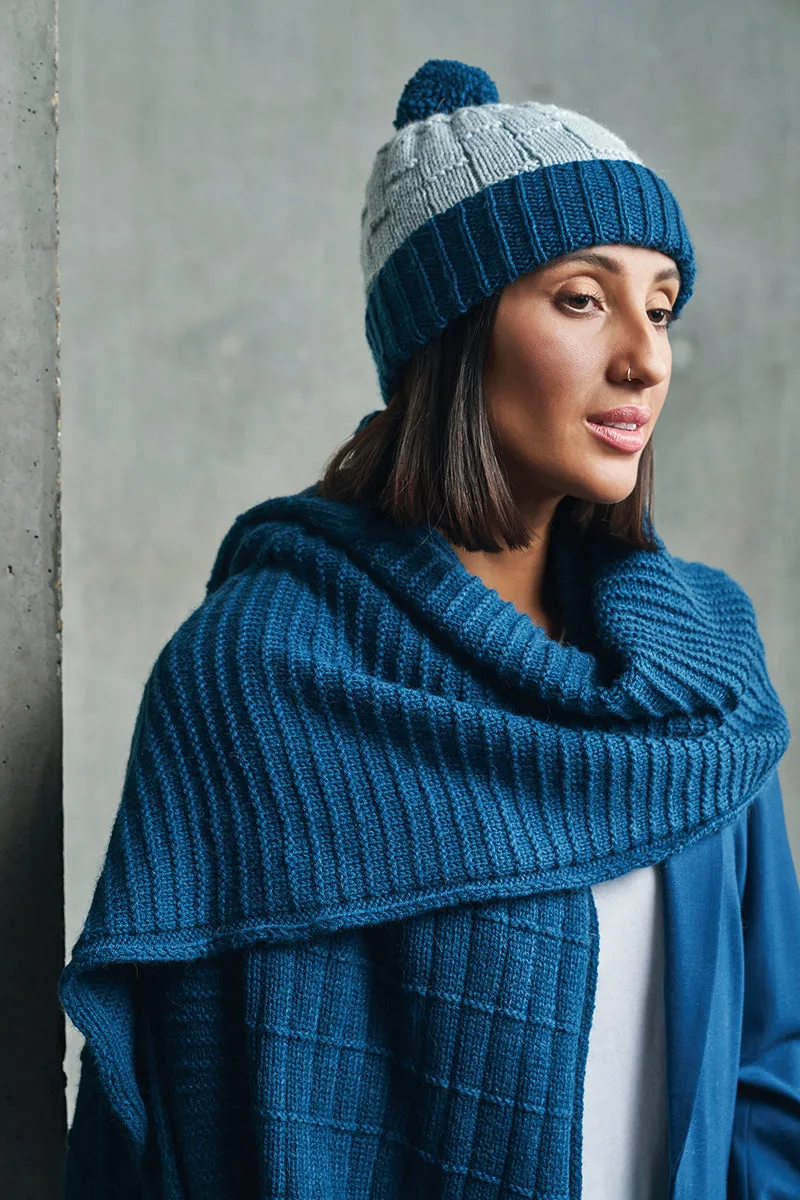 Rowan My London PDF Patterns - Moorgate Scarf or Wrap - PDF Download