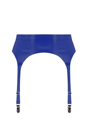 Royalblue Navy Latex Garter Belt