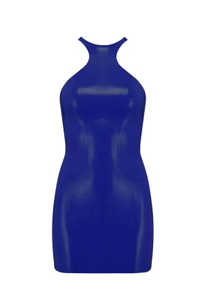 Royalblue Navy Latex Mini Dress