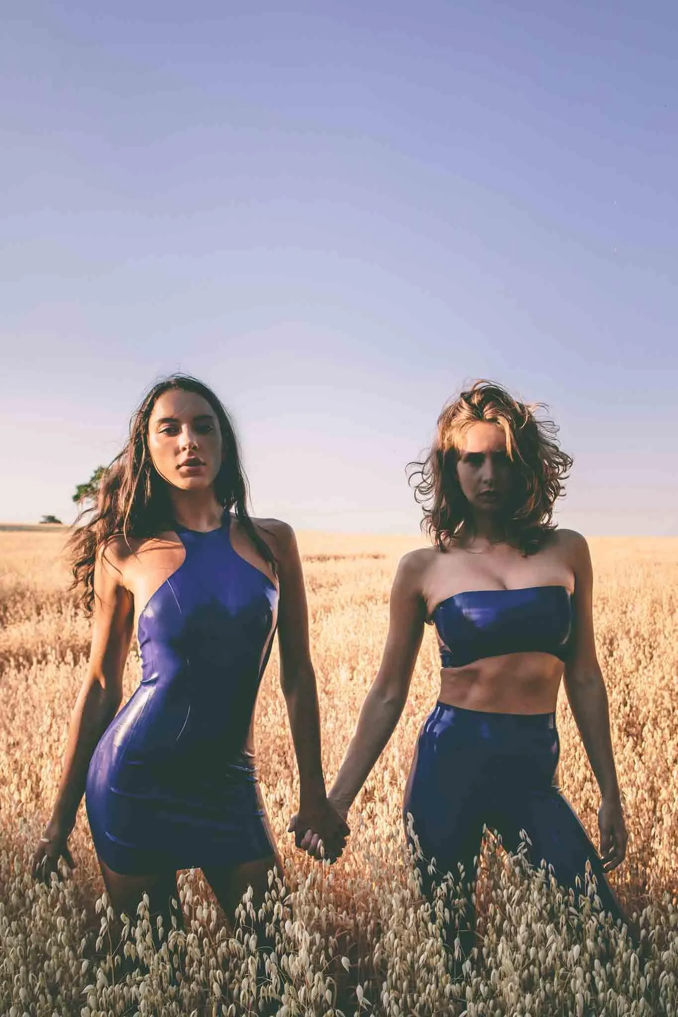 Royalblue Navy Latex Mini Dress