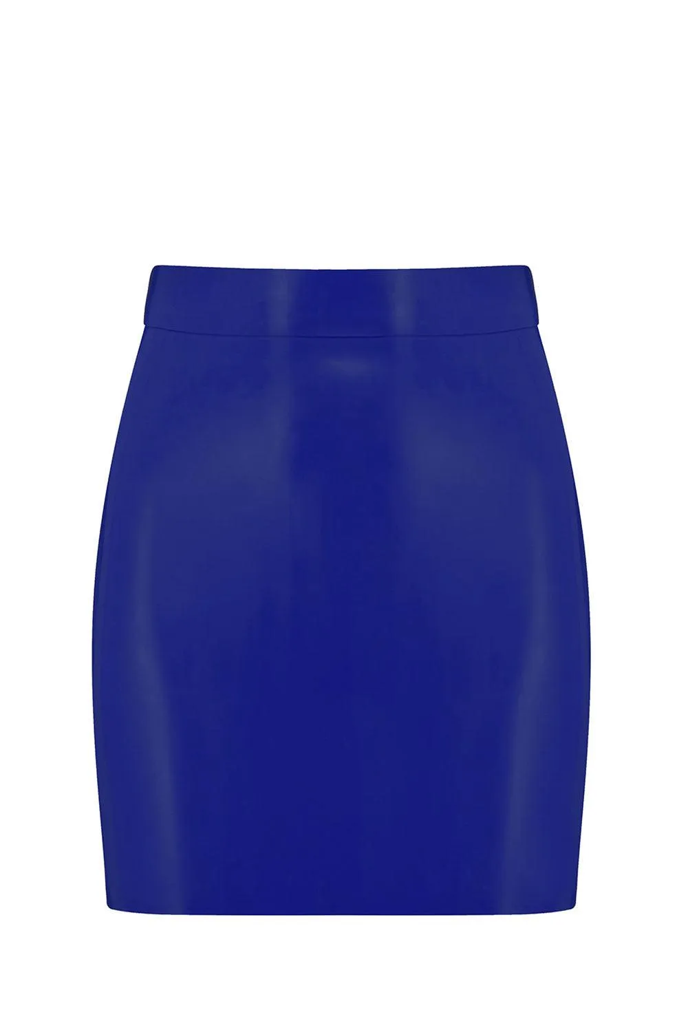 Royalblue Navy Latex Mini Skirt
