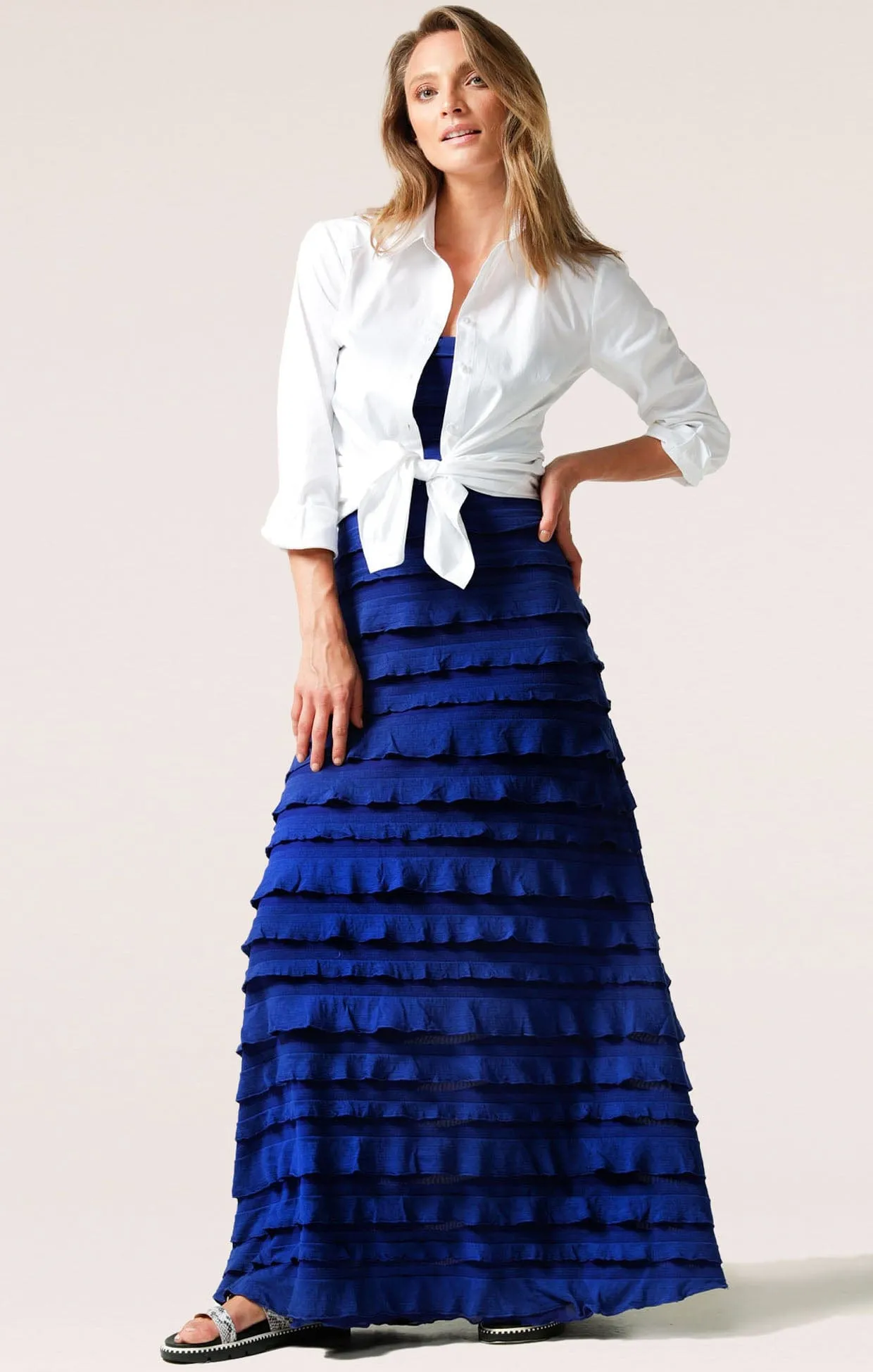 Sacha Drake Maddison Maxi dress in Sapphire
