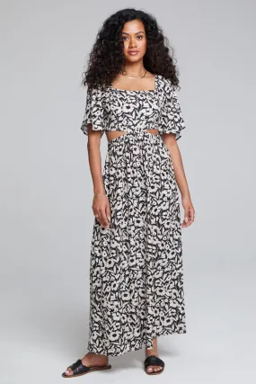 SAL Cutout Maxi Floral Dress