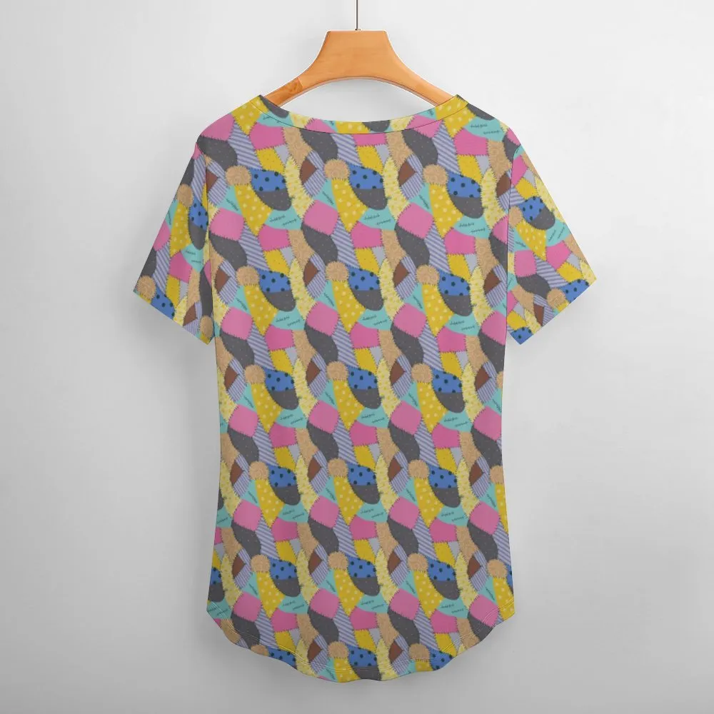 Sally's Dress Women's V-Neck T-Shirt