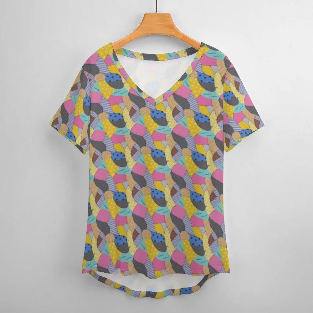 Sally's Dress Women's V-Neck T-Shirt