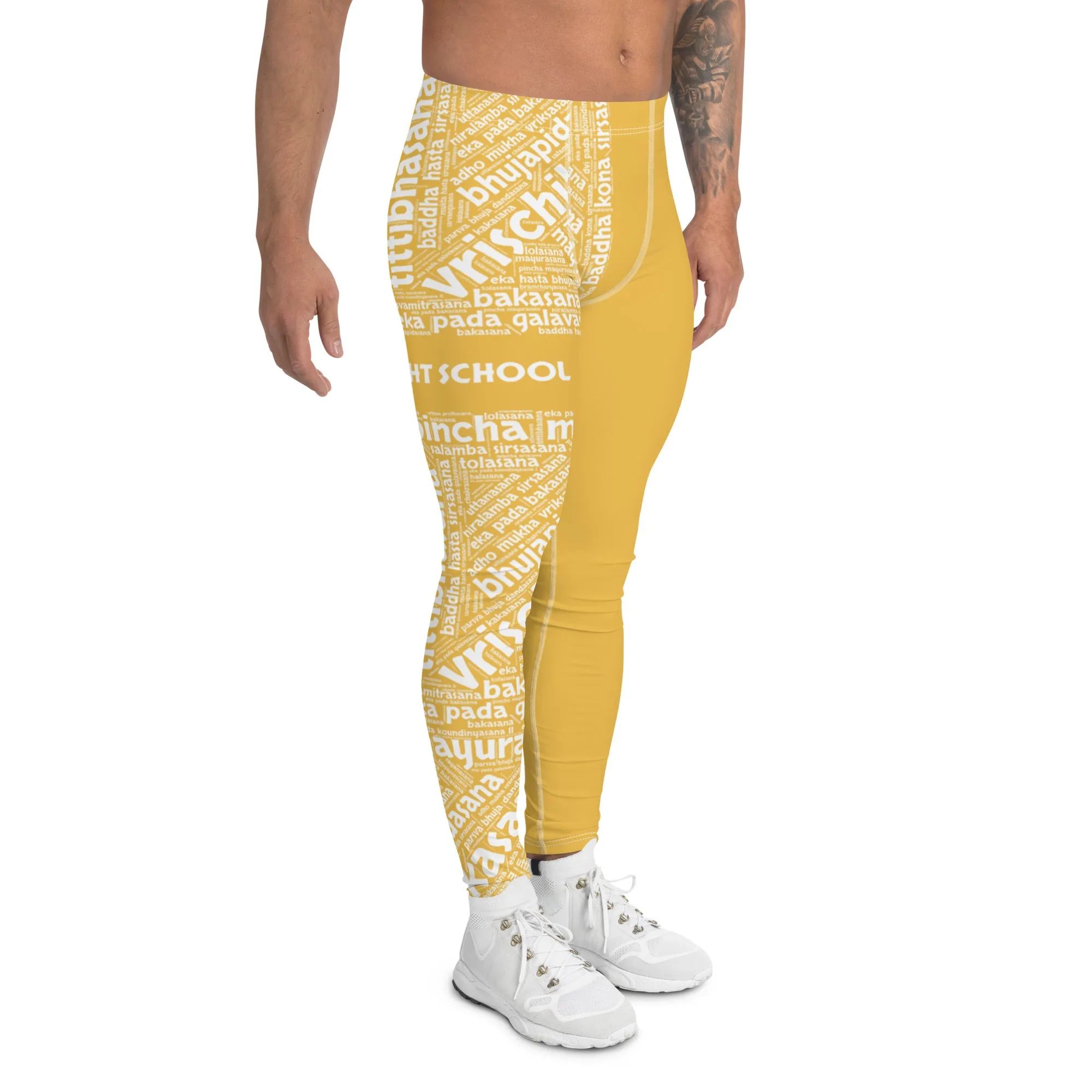 Sanskrit Men's Leggings (YFS Yellow)