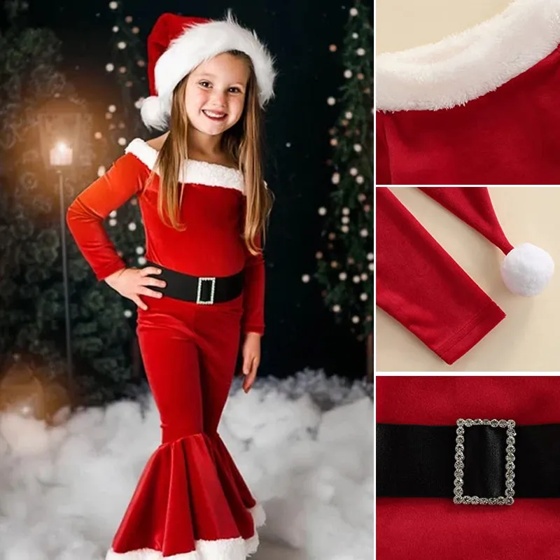 Santa Baby Christmas Theme Holiday Bell Set
