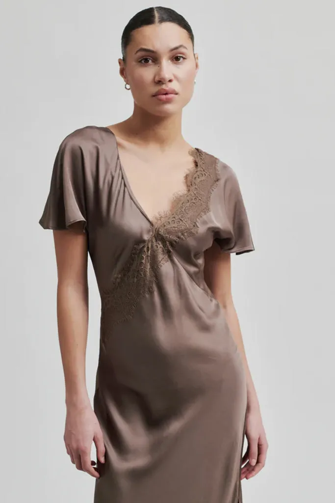 Second Female - Wienna Maxi Dress - Chocolate Chip