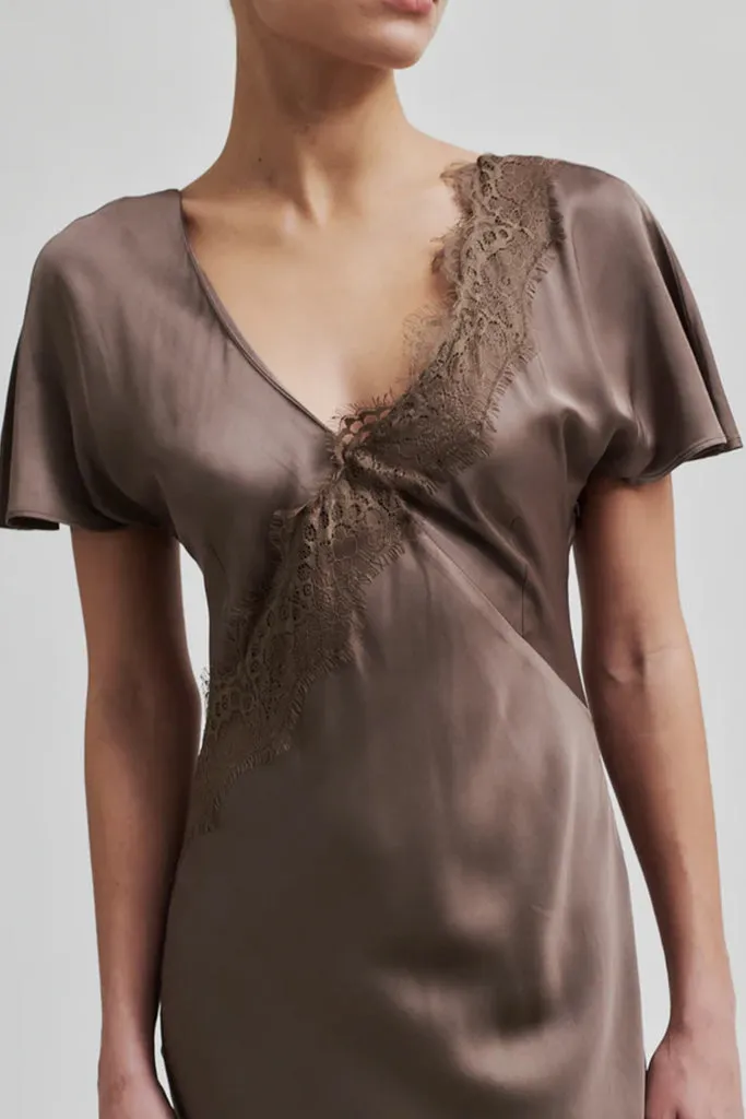Second Female - Wienna Maxi Dress - Chocolate Chip