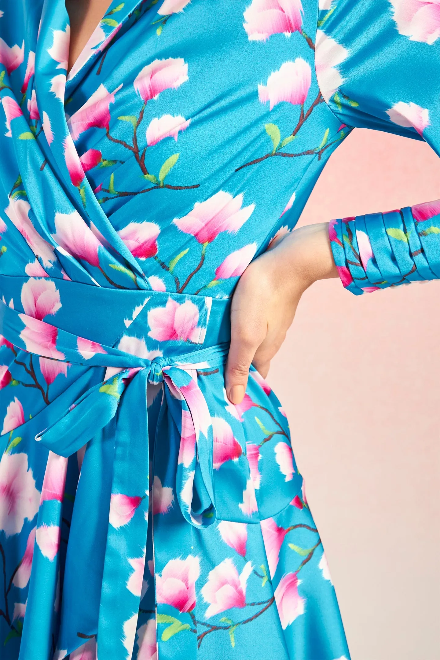 Sharon|Tie-Up Floral Dress