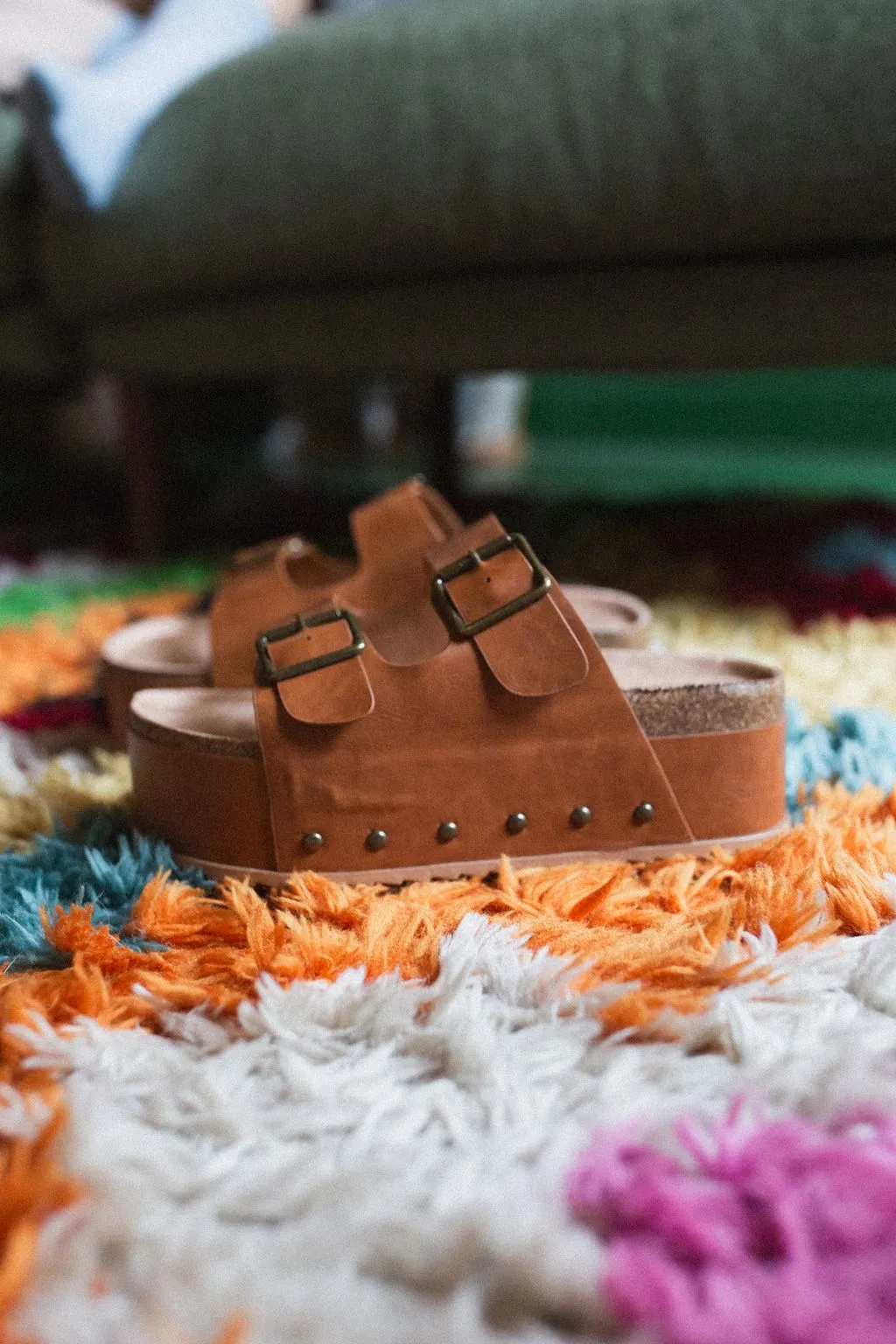 Shoreline Platform Sandals - Tan