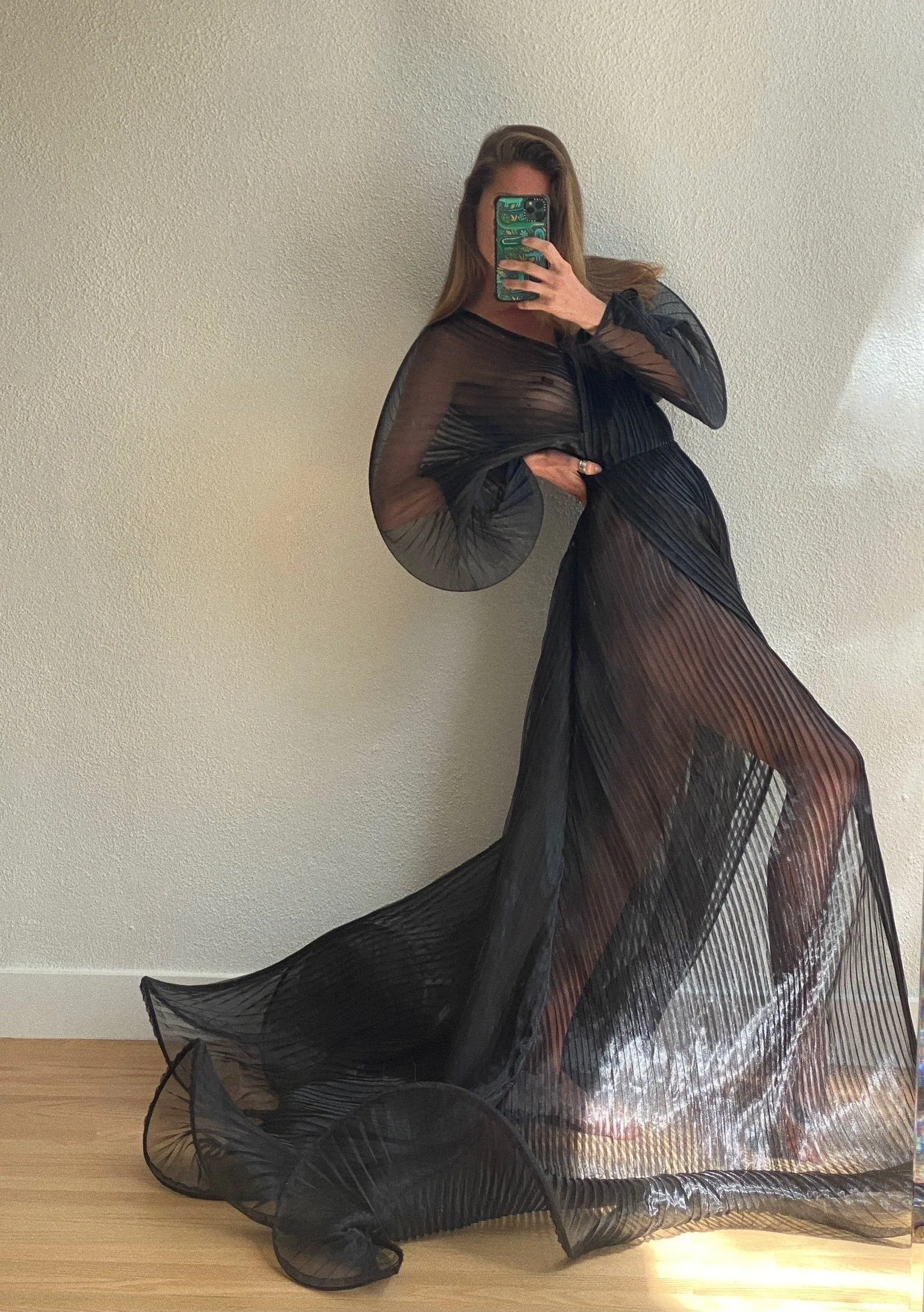 Signature Pleated Wrap Dress