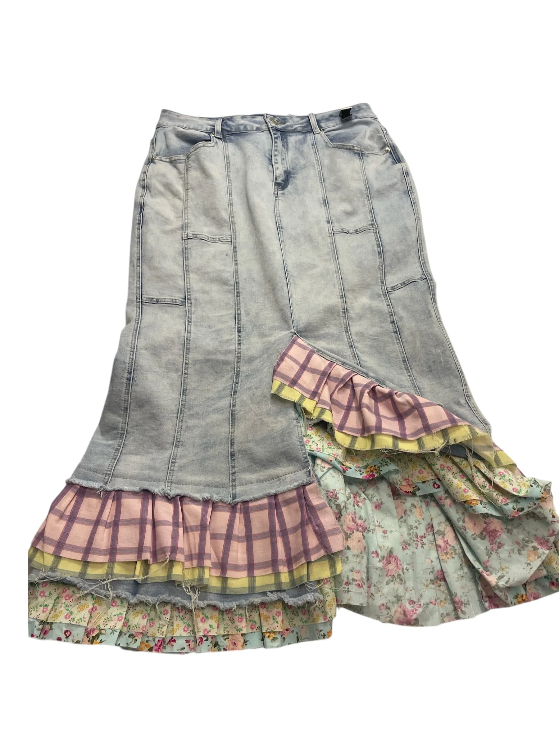 Skirt Maxi By Akira In Blue, Size: Xl