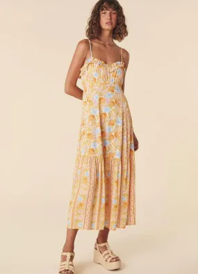 Spell - Enchanted Wood Strappy Maxi Dress - Dandelion