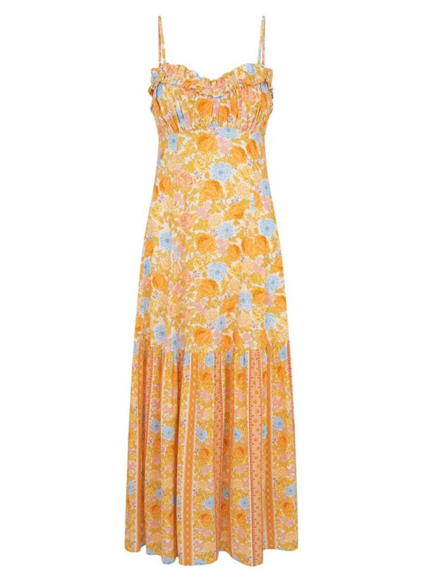Spell - Enchanted Wood Strappy Maxi Dress - Dandelion