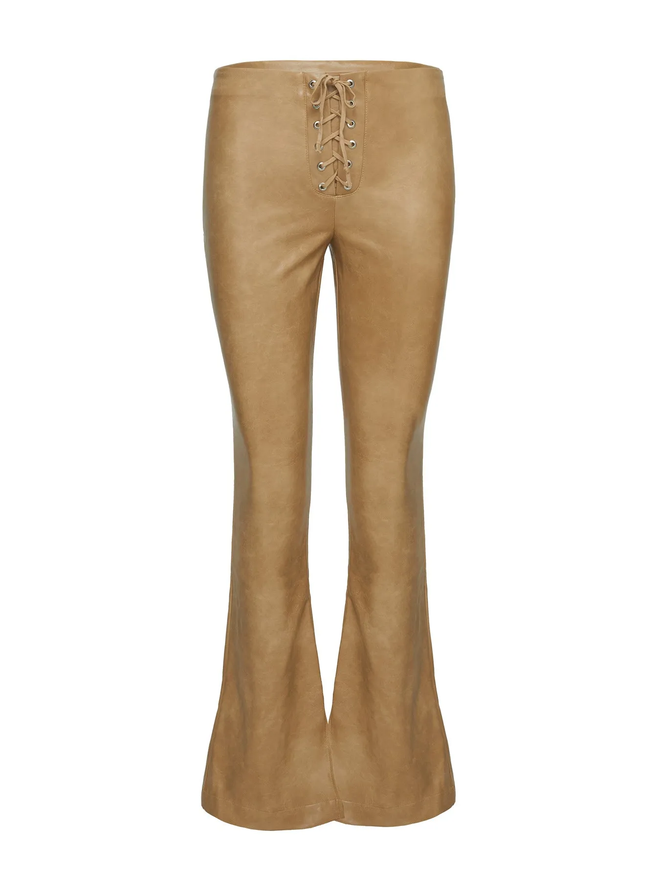 Stagecoach Lace Up Pants Brown