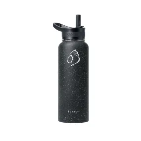 Stainless Steel Water Bottle with 3 Lid | Starry Black | 40oz