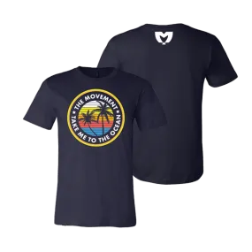 Take Me To The Ocean Tee (Navy)
