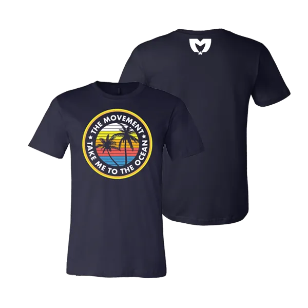 Take Me To The Ocean Tee (Navy)