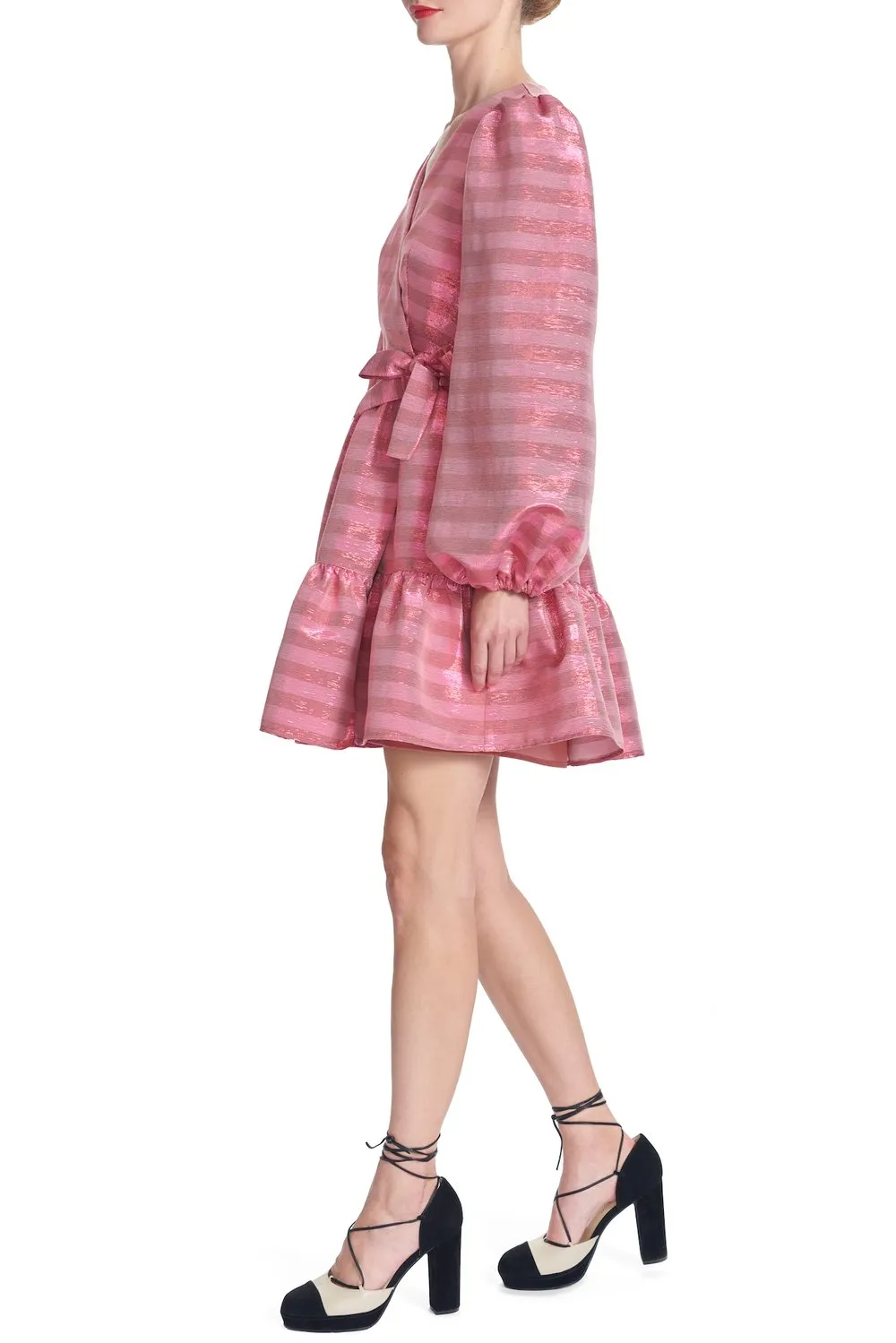Tamera Met Stripe Dress