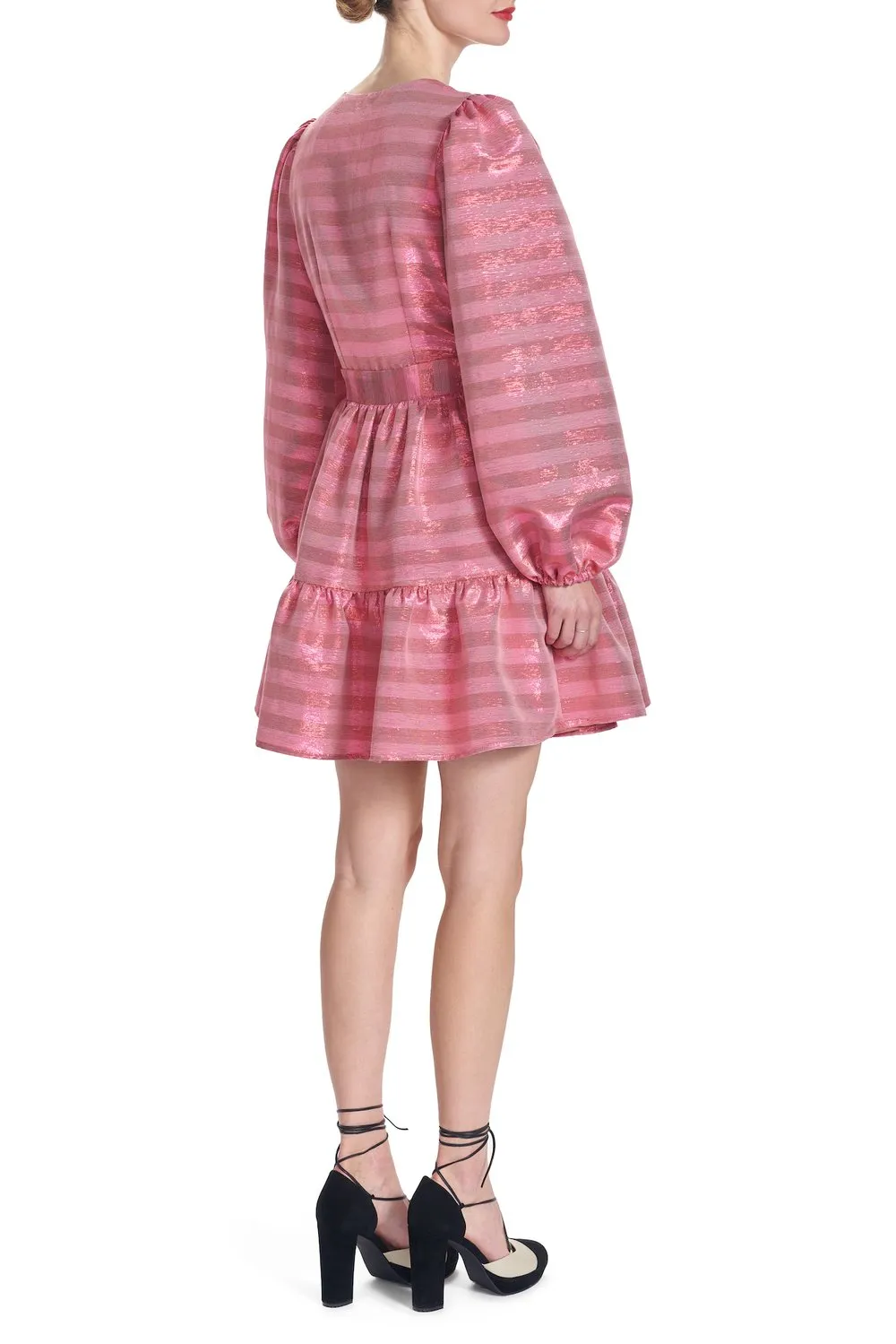 Tamera Met Stripe Dress