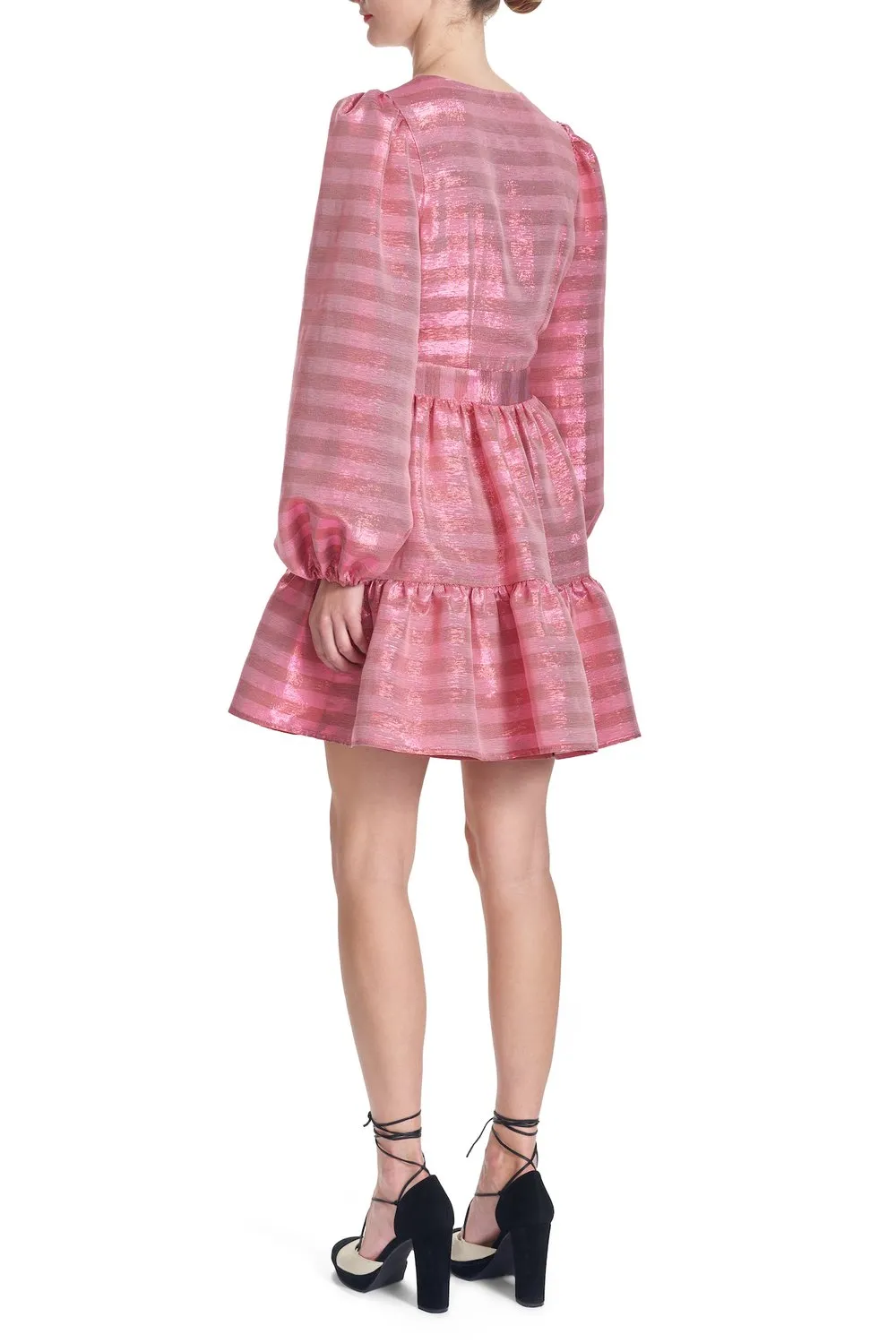 Tamera Met Stripe Dress
